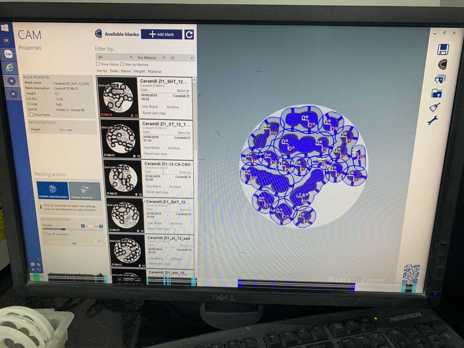 Mô phỏng 3D gia công răng